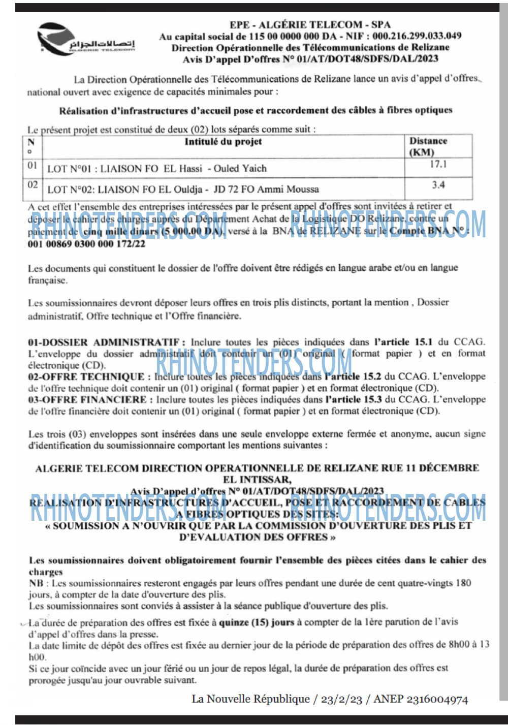 NOUVELLE REPUBLIQUE