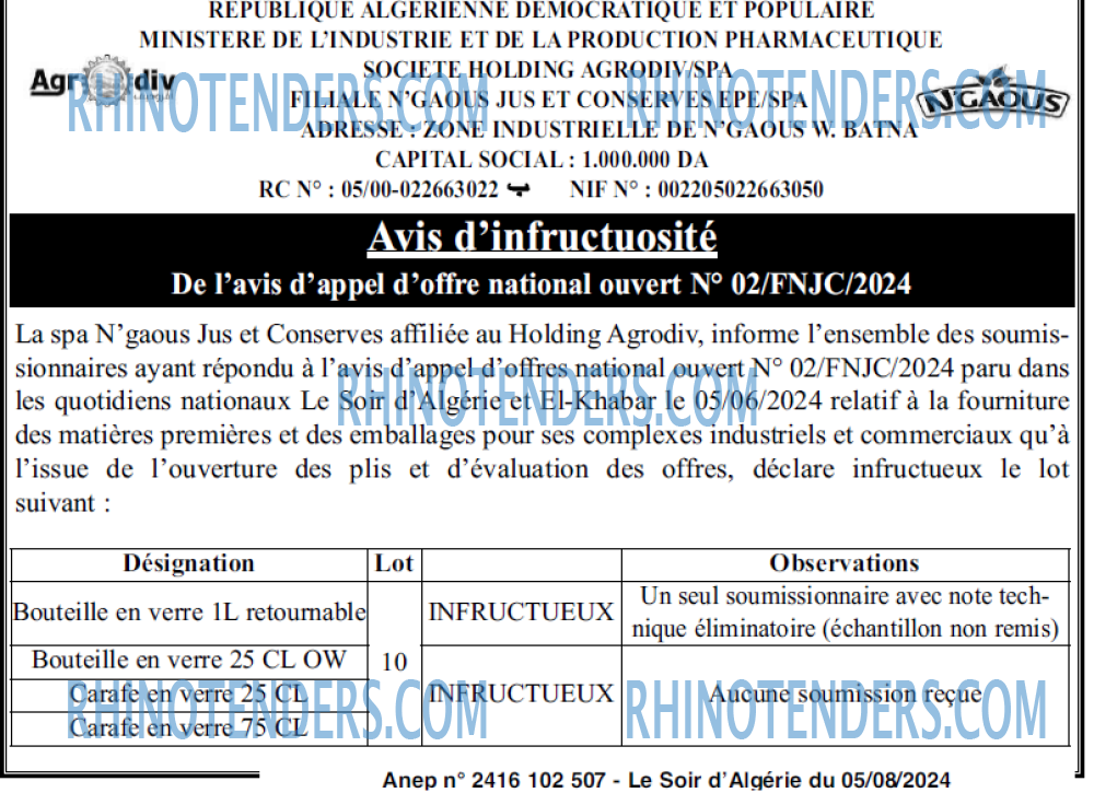 LE SOIR D'ALGERIE