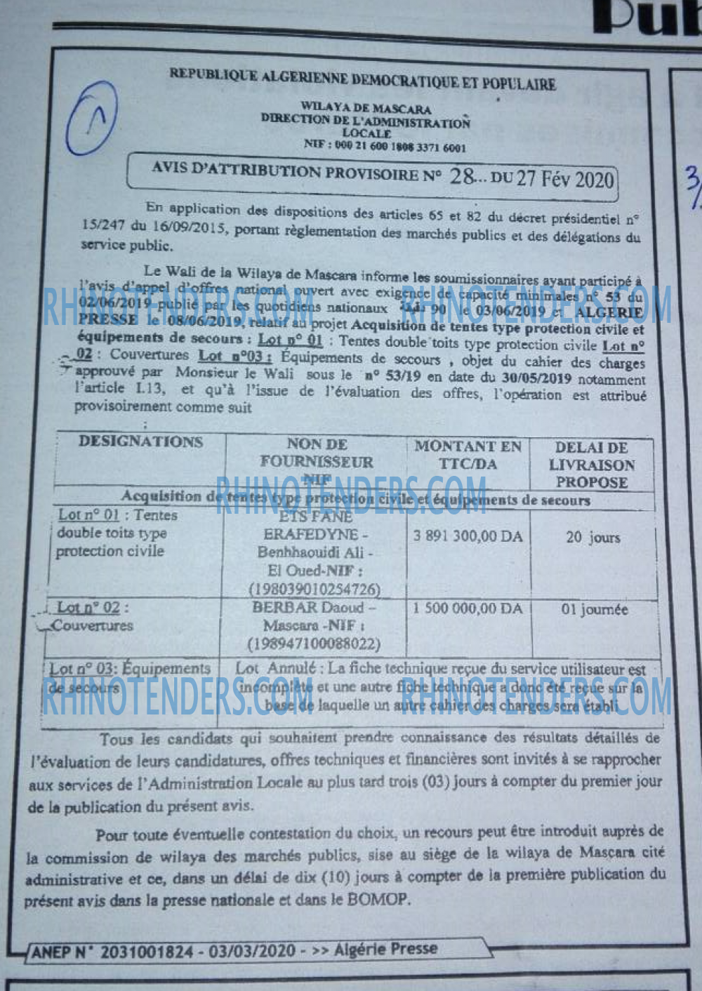 ALGERIE PRESSE
