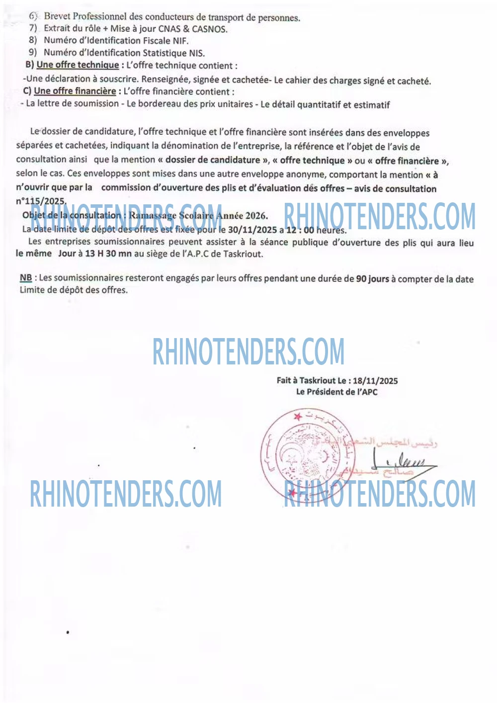 Rhinotenders