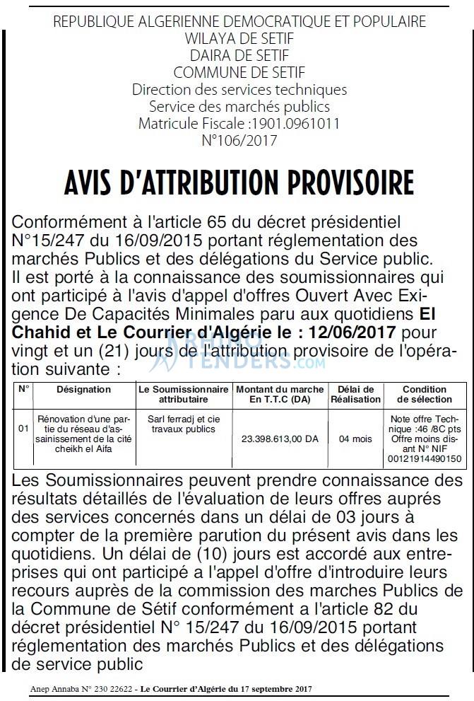 Le Courrier d'Algerie
