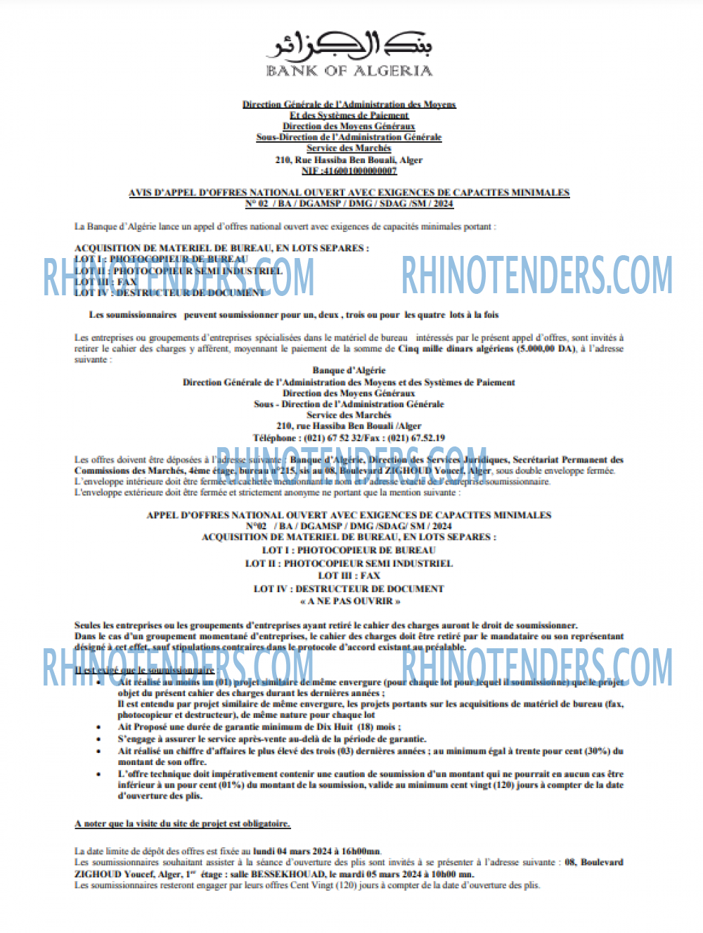 Rhinotenders