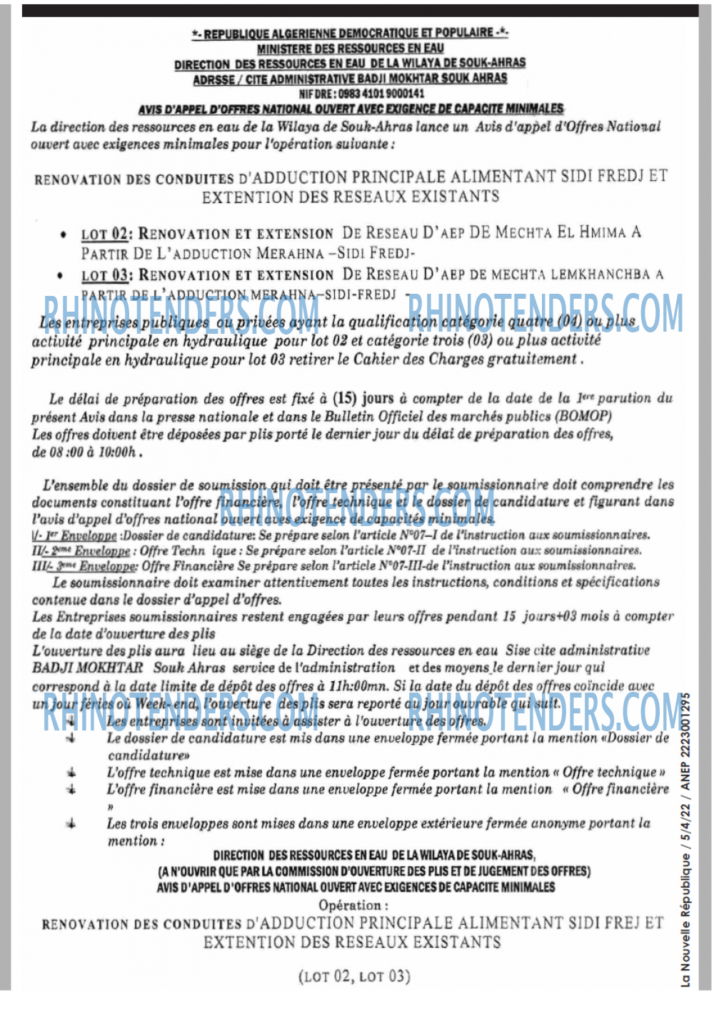 NOUVELLE REPUBLIQUE