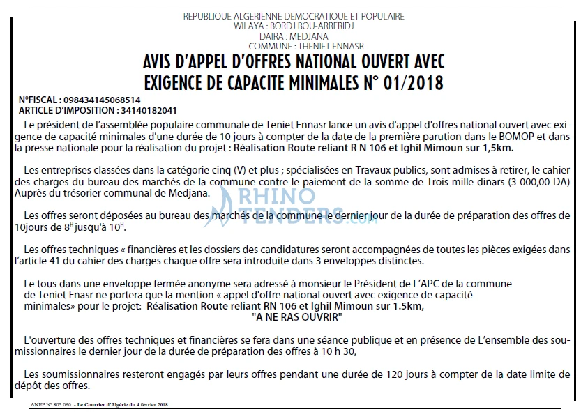 Le Courrier d'Algerie