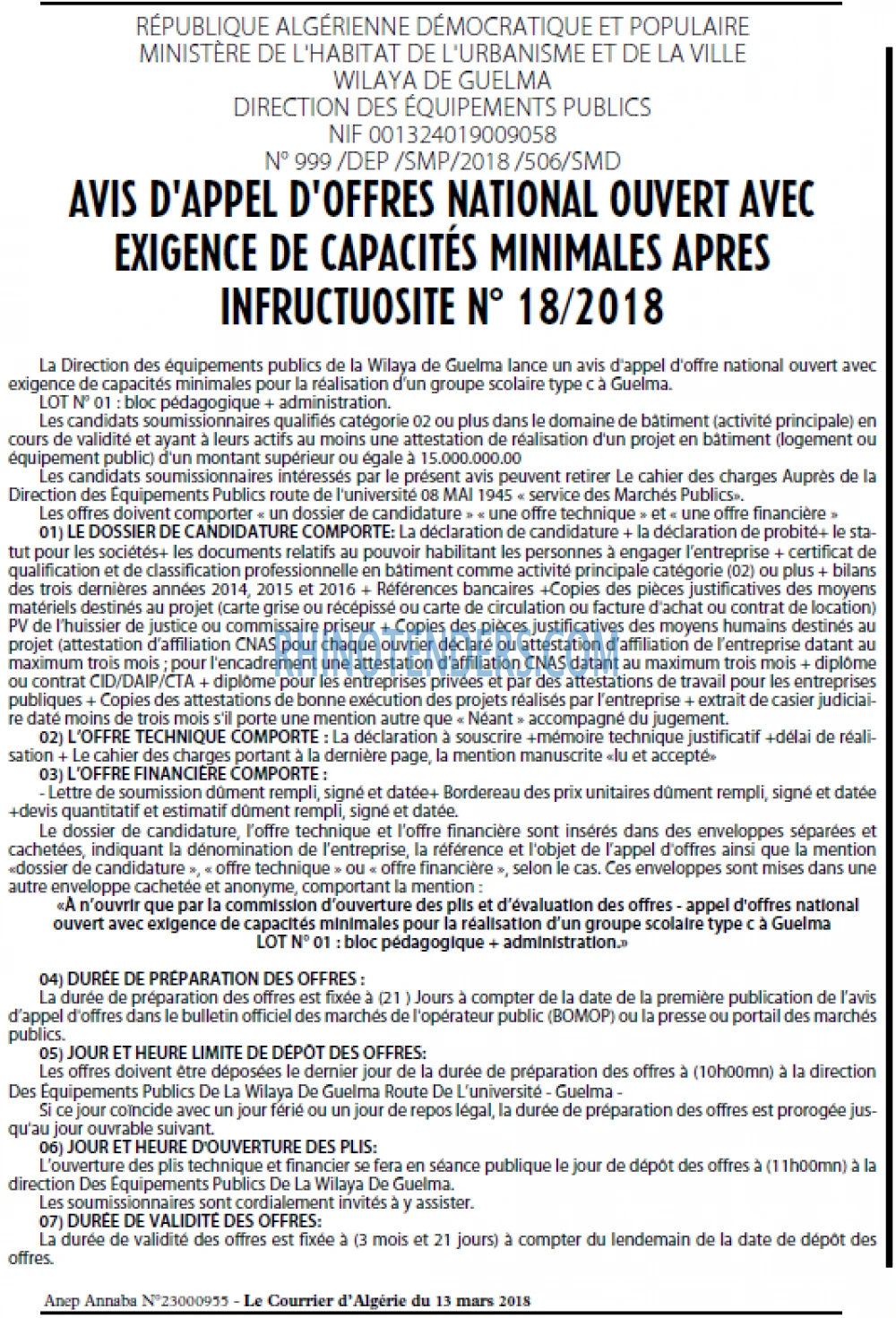 Le Courrier d'Algerie