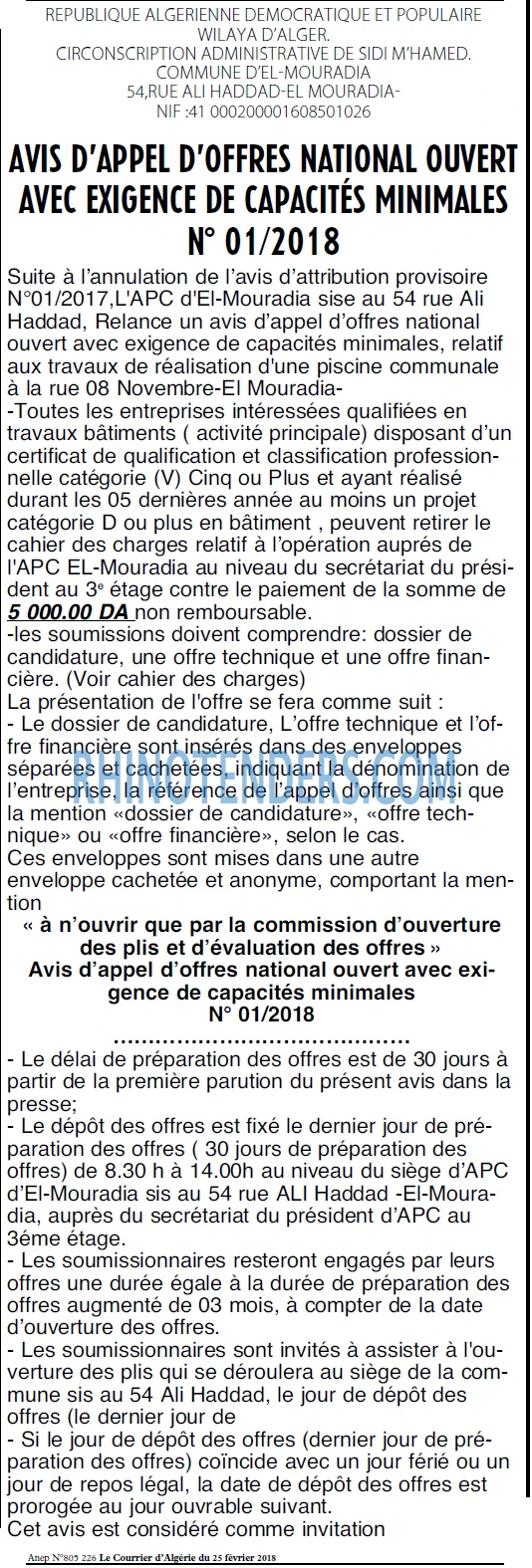 Le Courrier d'Algerie