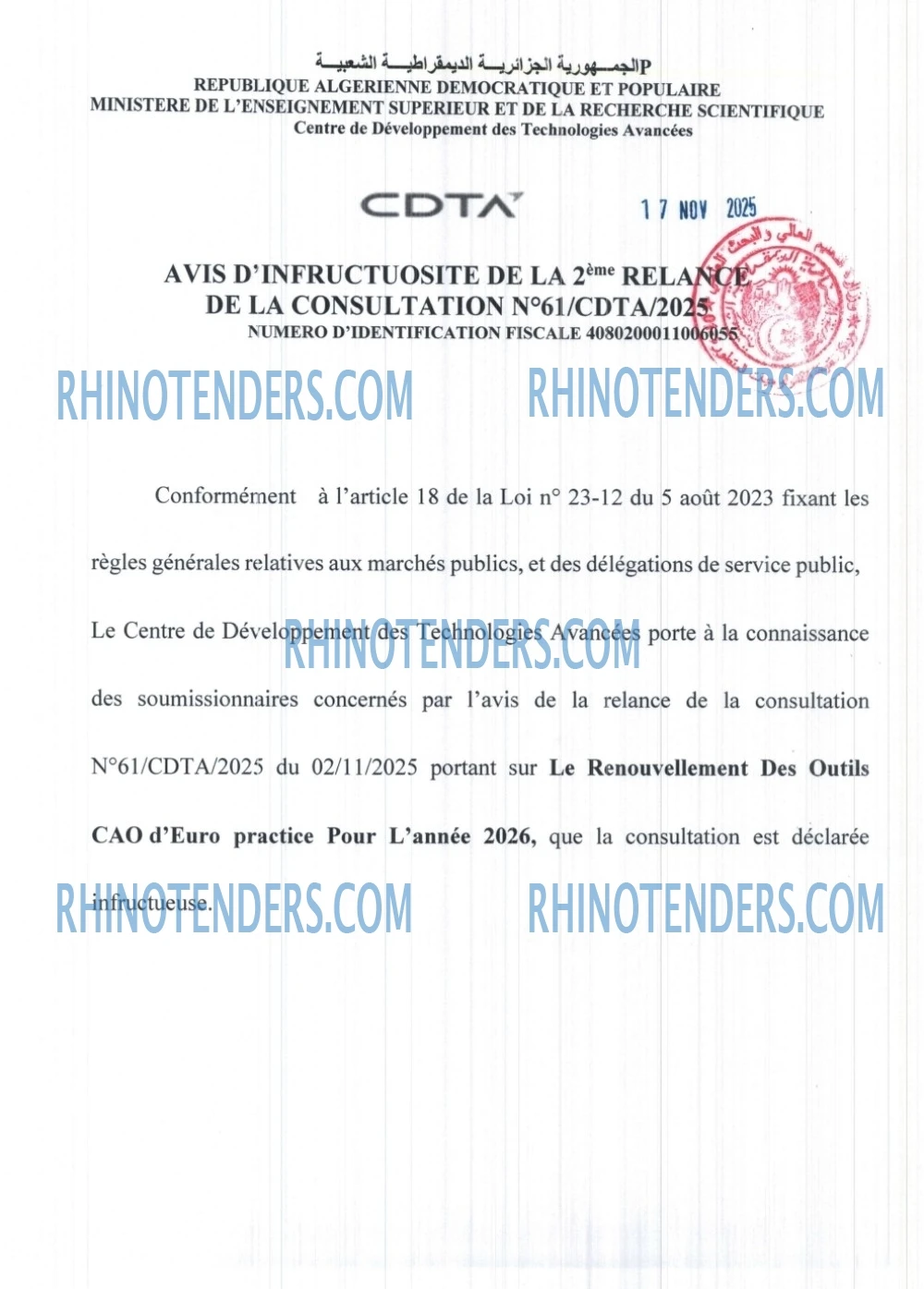 Rhinotenders