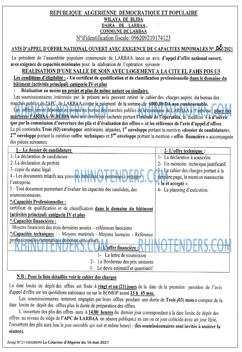 Le Courrier d'Algerie