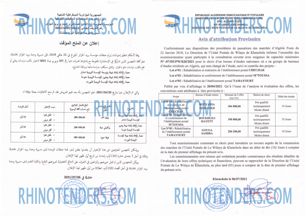 Rhinotenders