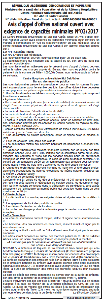 ouest TRIBUNE