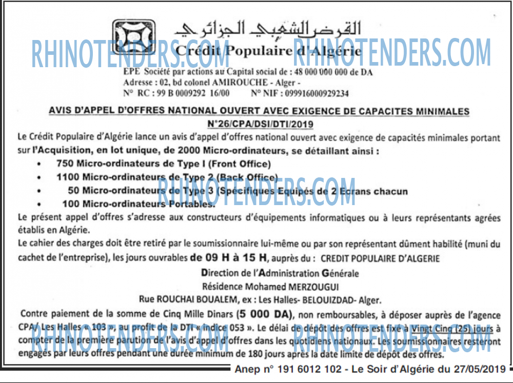 LE SOIR D'ALGERIE