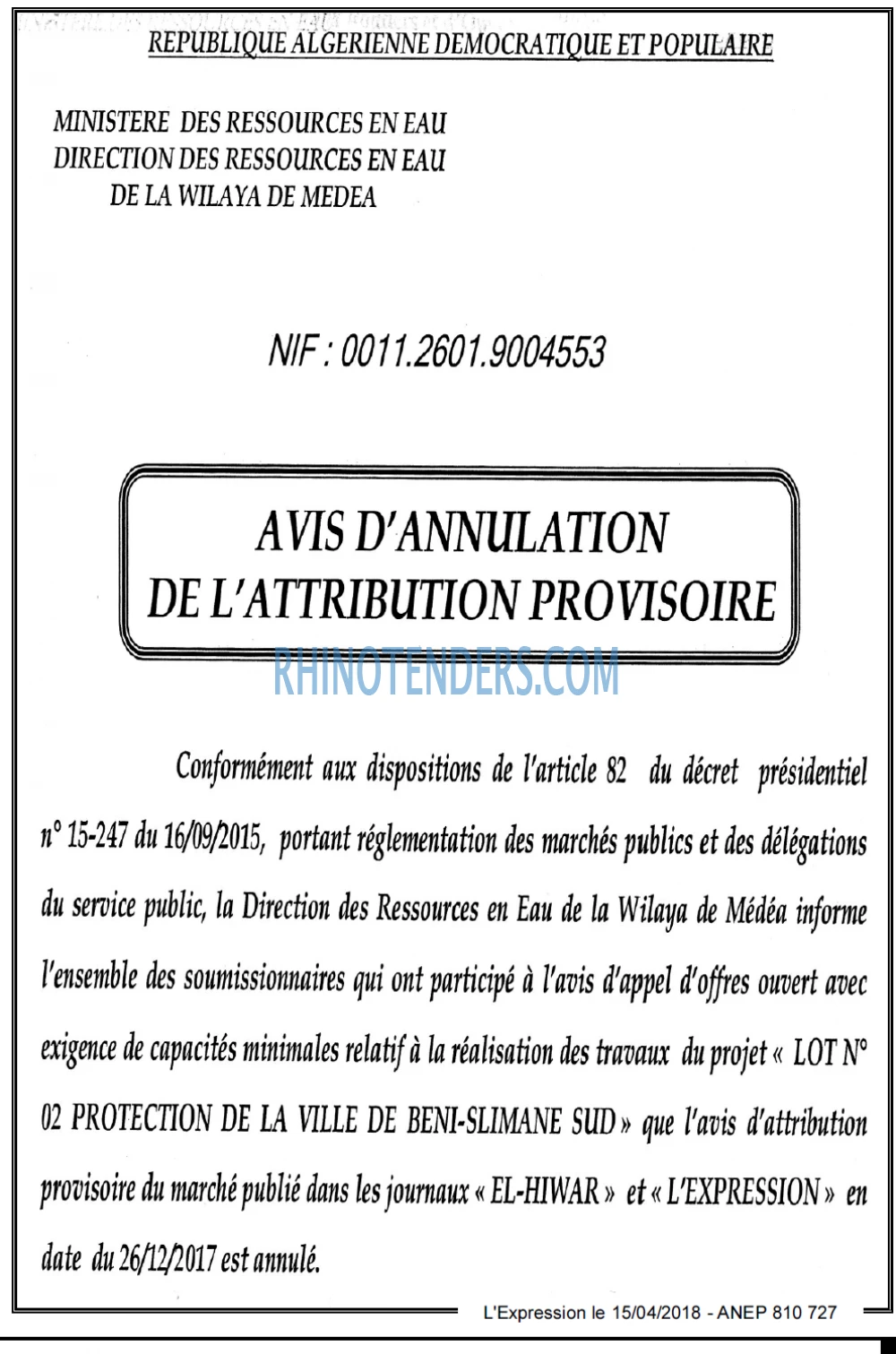 L'EXPRESSION