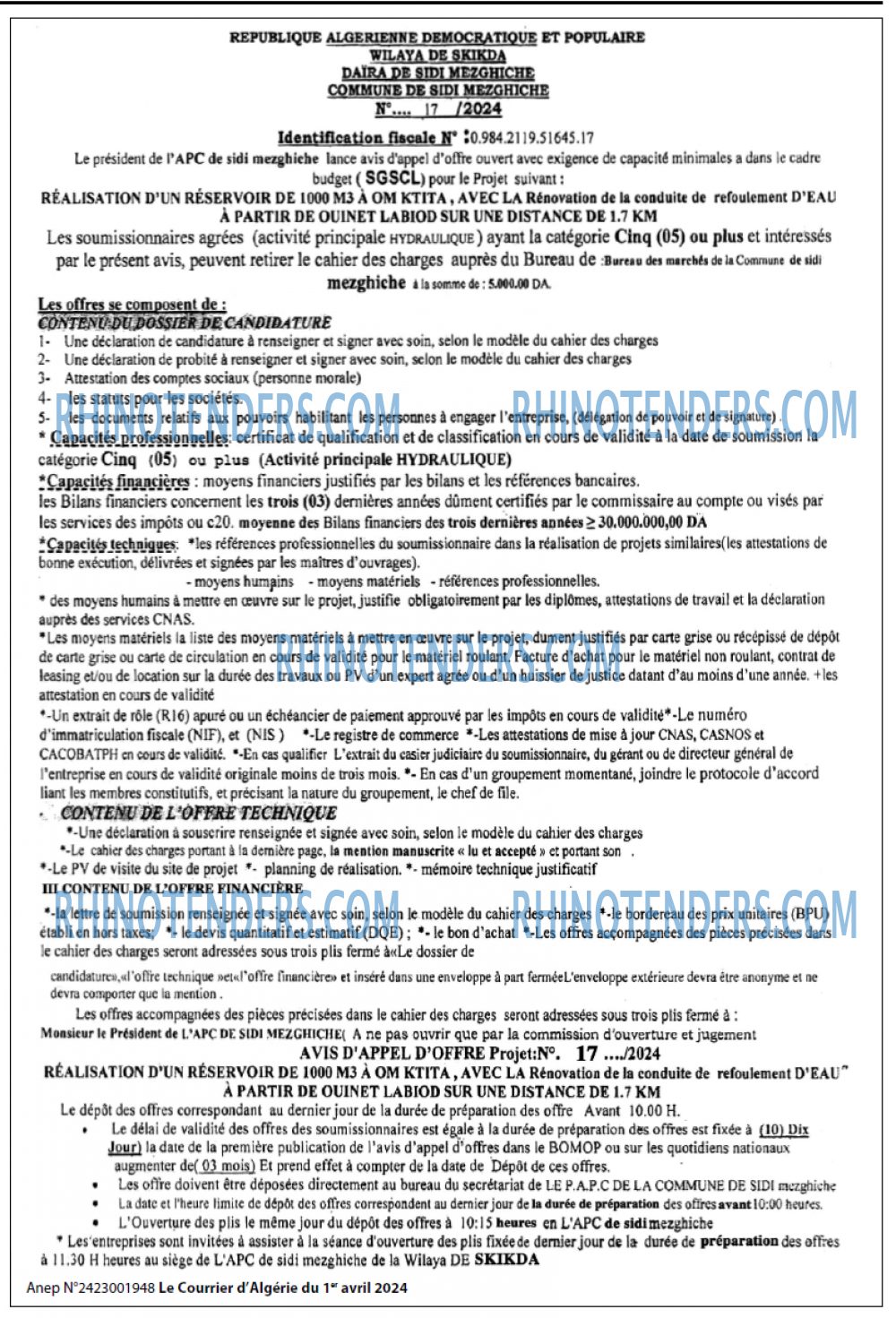 Le Courrier d'Algerie