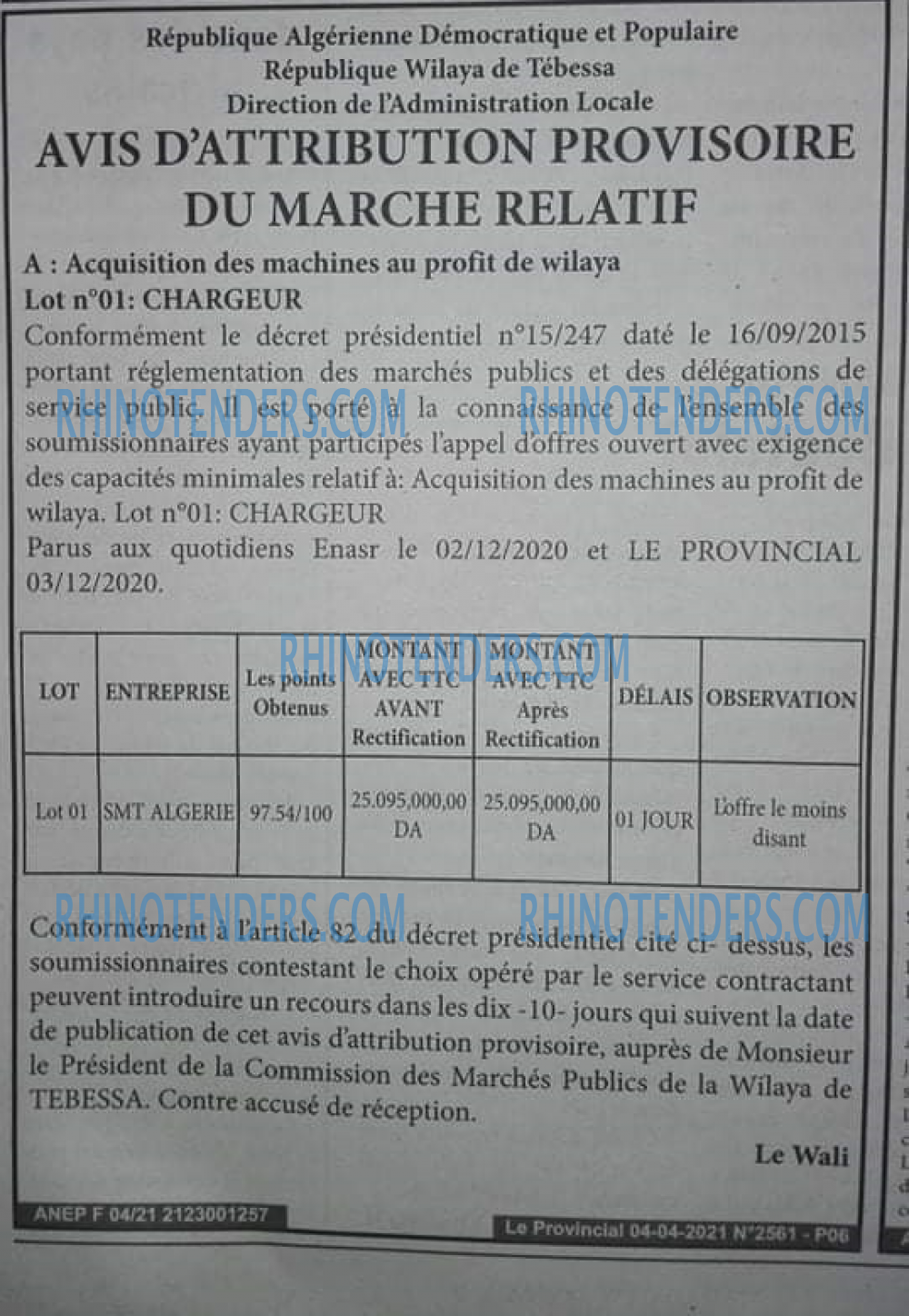 LE PROVINCIAL