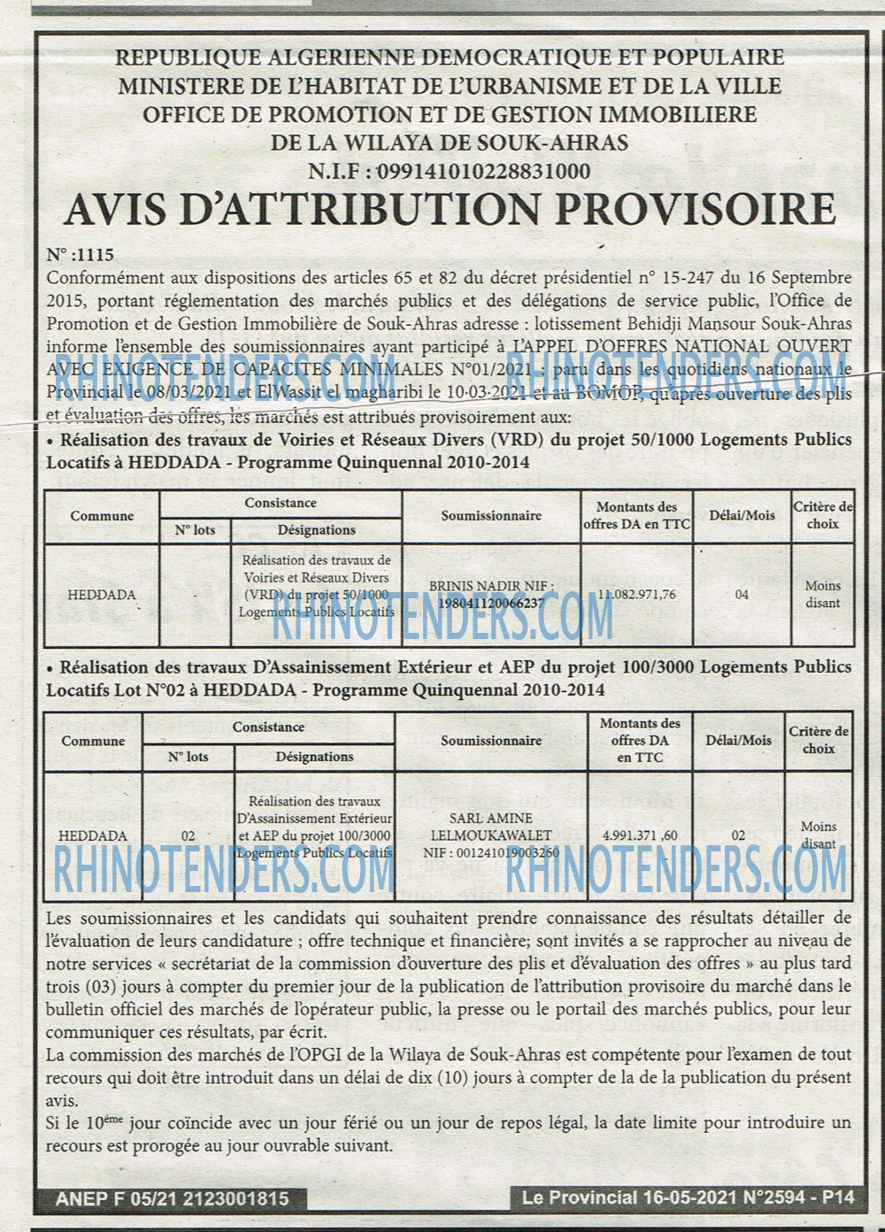 LE PROVINCIAL