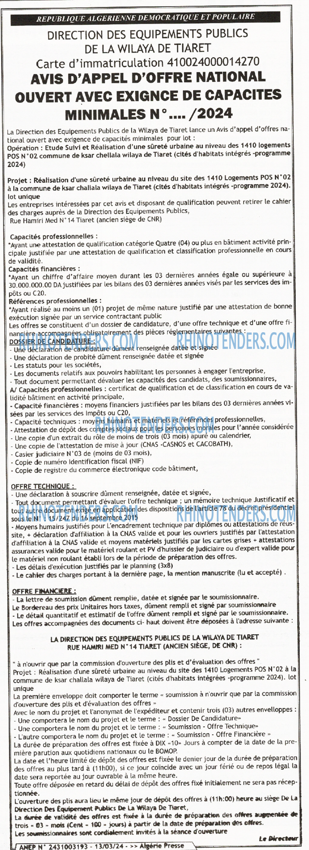 ALGERIE PRESSE