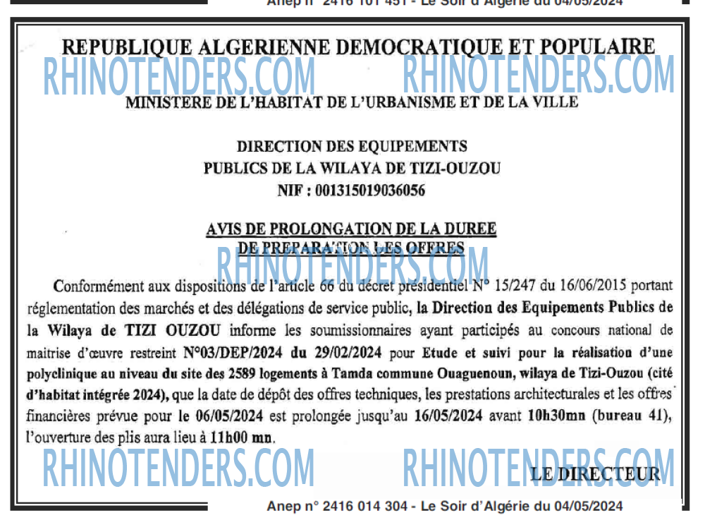 LE SOIR D'ALGERIE