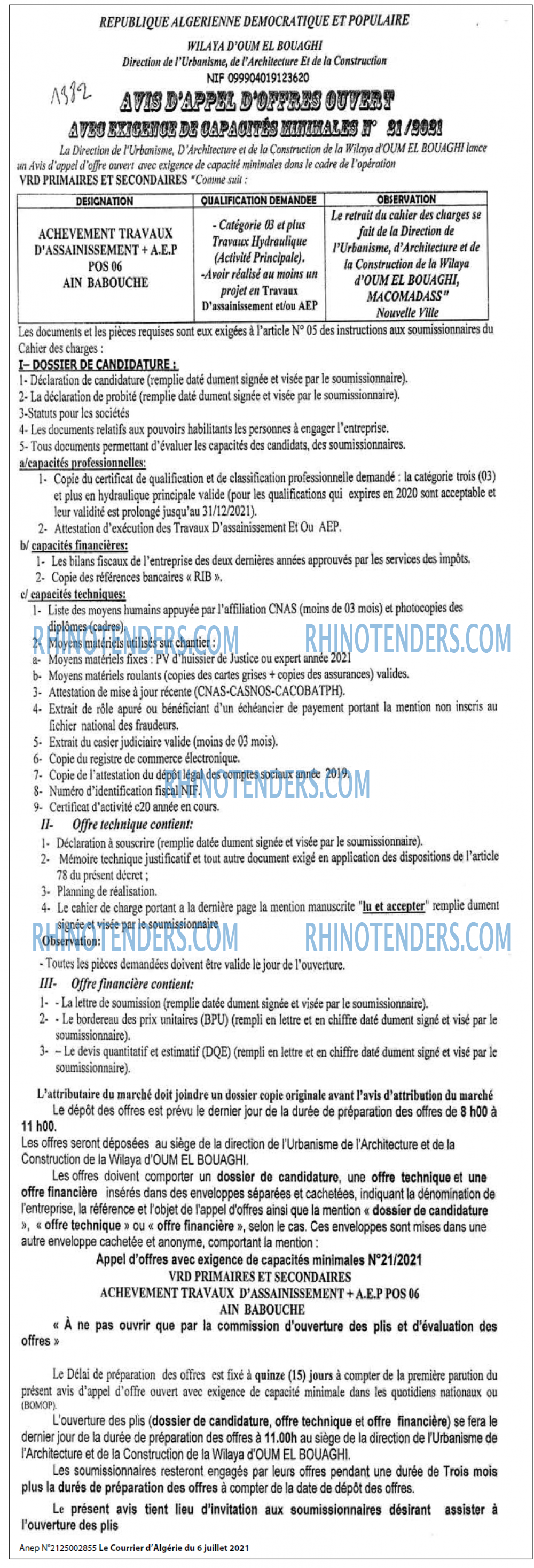 Le Courrier d'Algerie