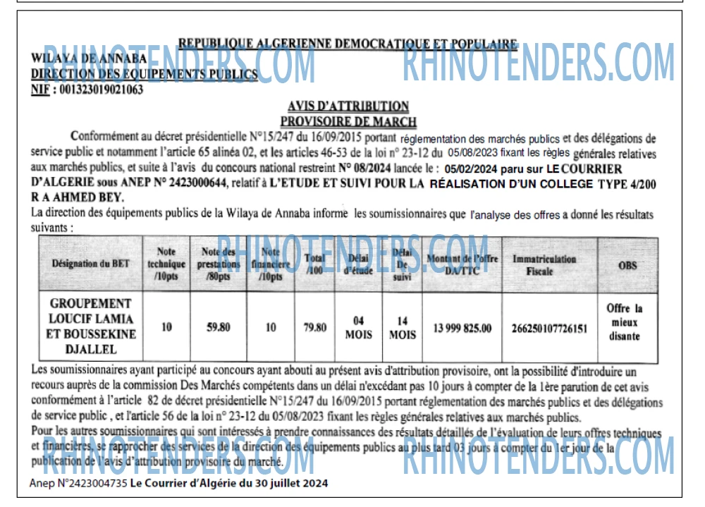 Le Courrier d'Algerie