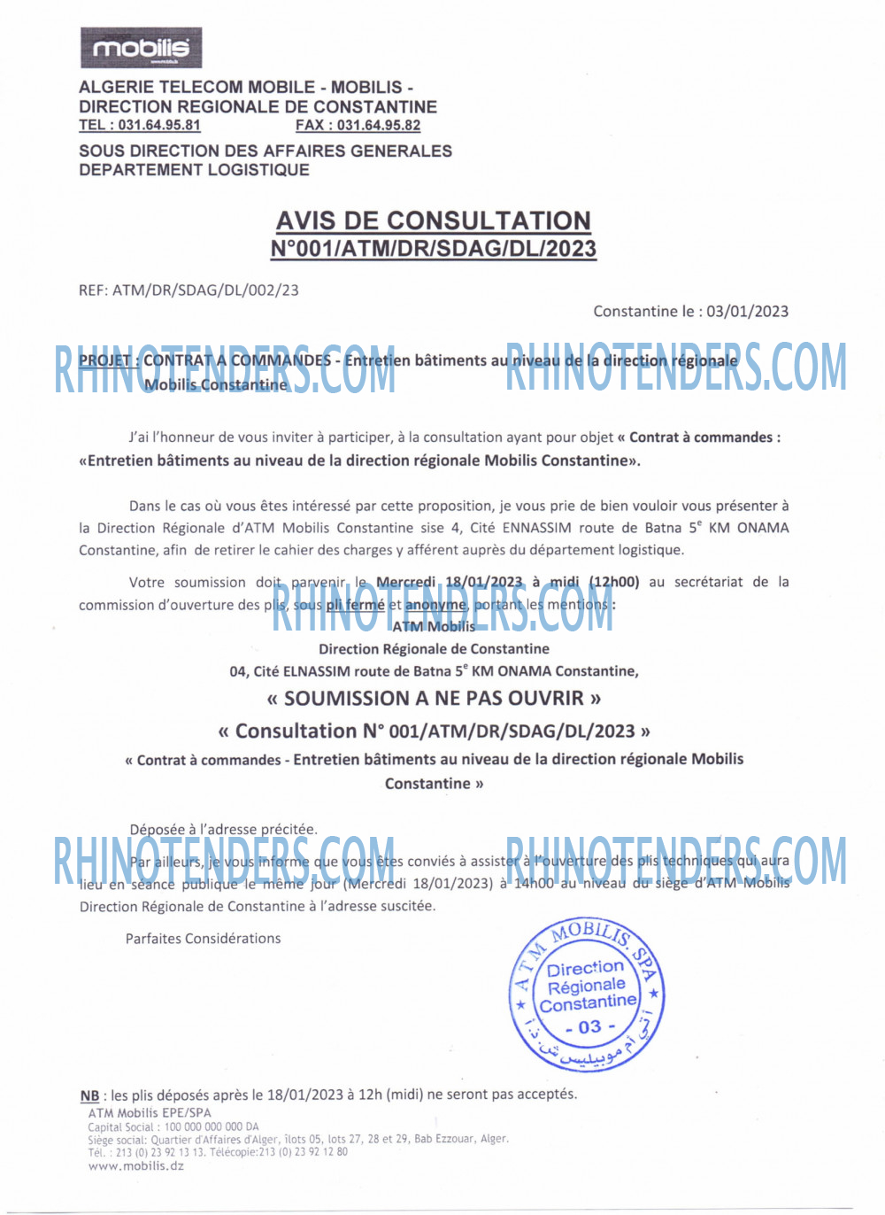 Rhinotenders