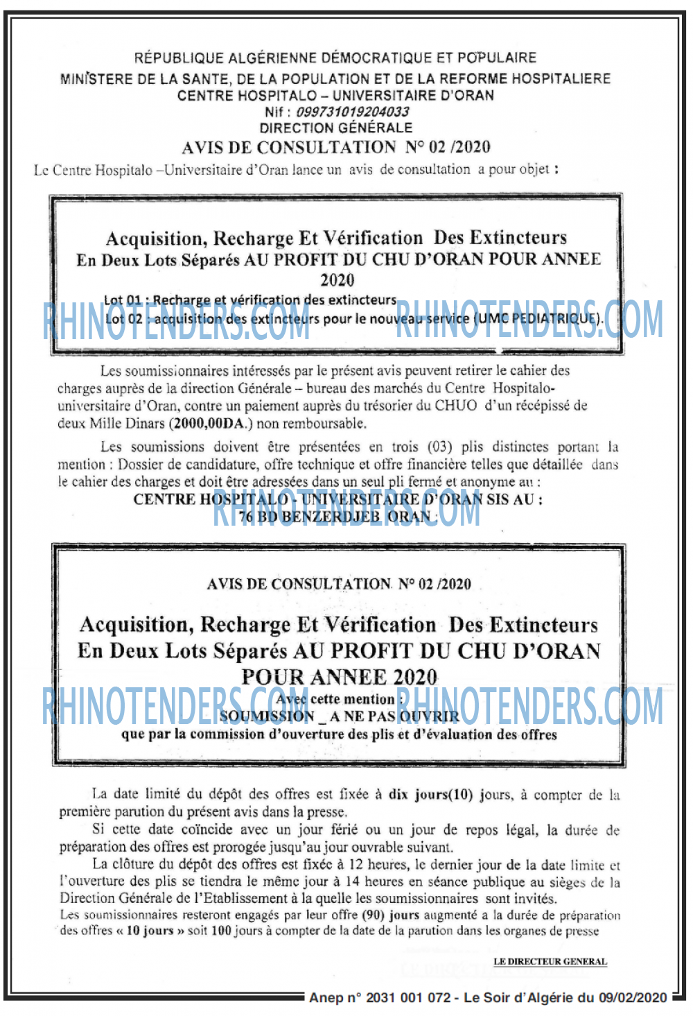 LE SOIR D'ALGERIE