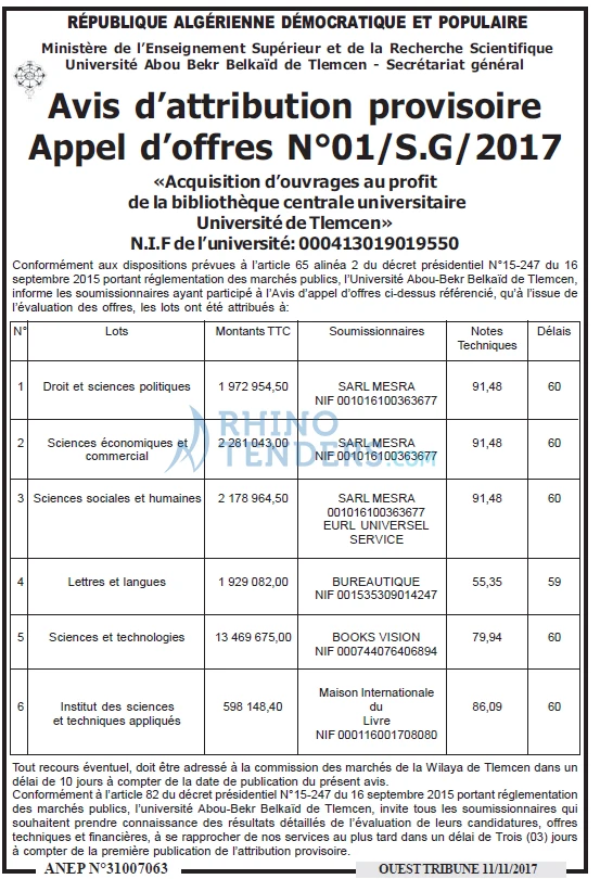 ouest TRIBUNE