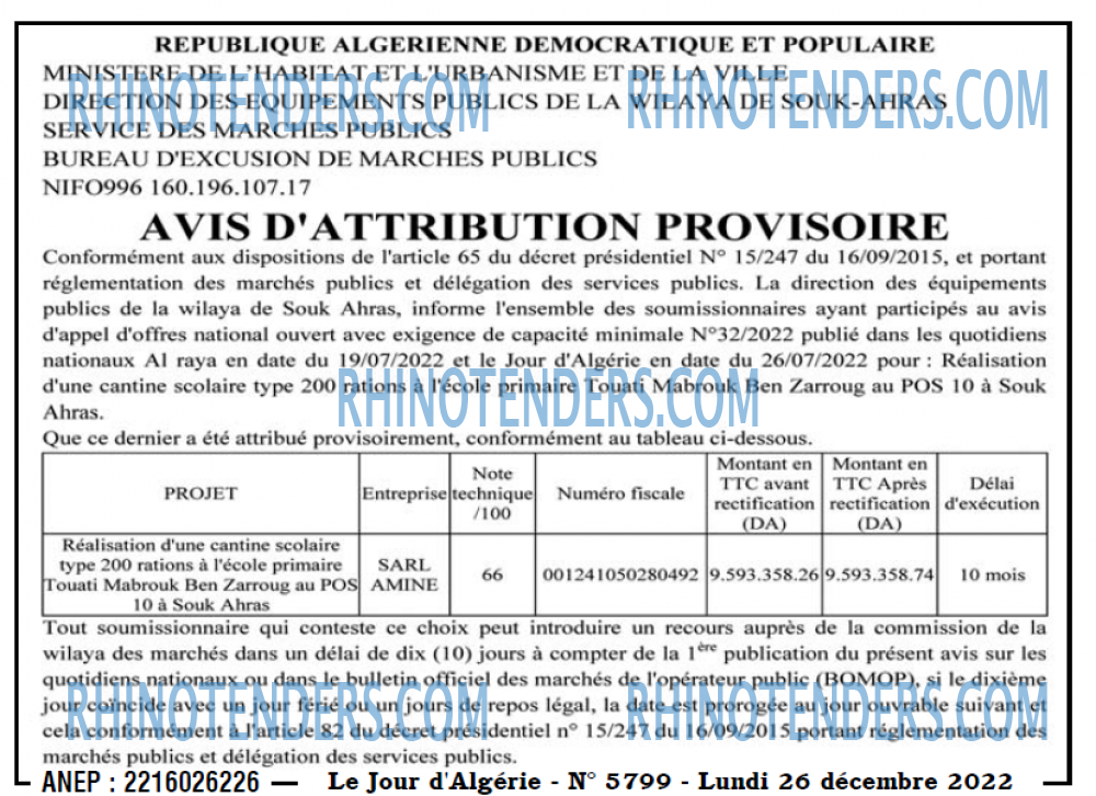 Le Jour d'Algérie