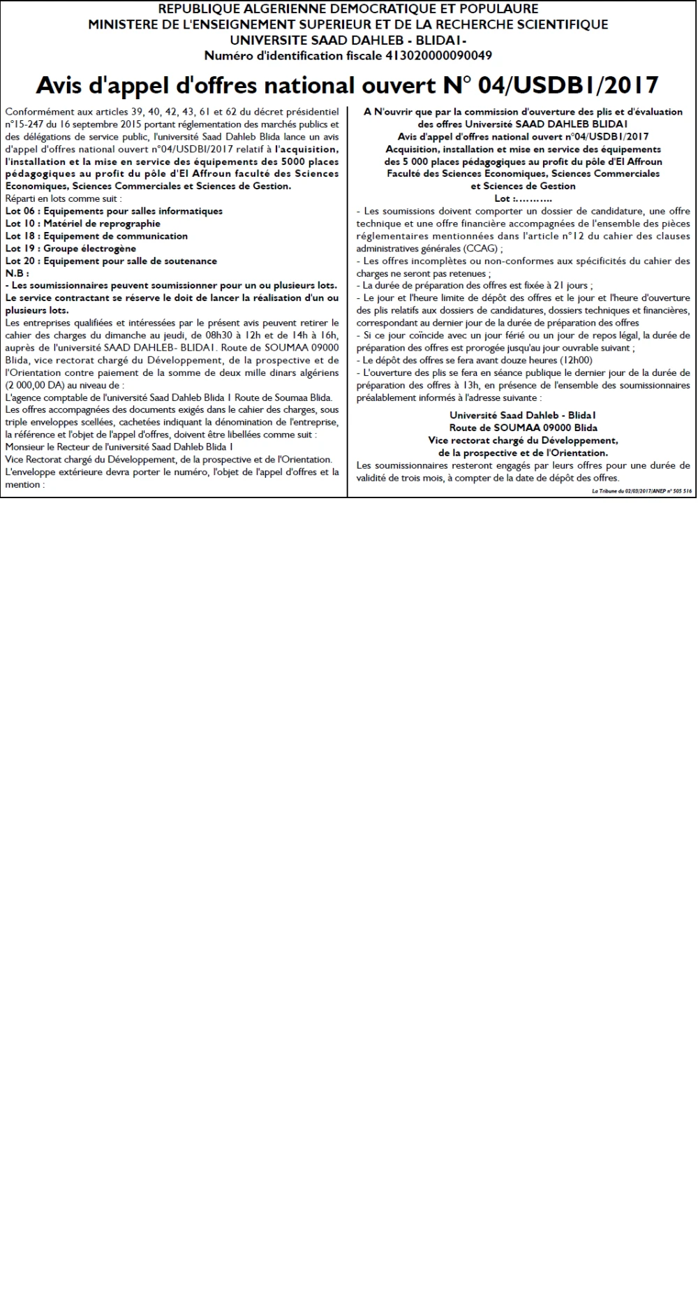 La Tribune