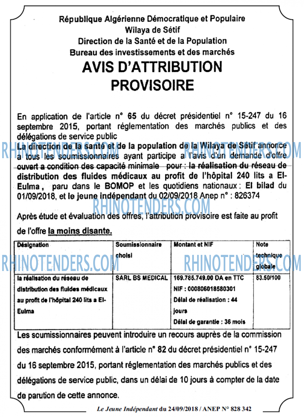 Le jeune indépendant