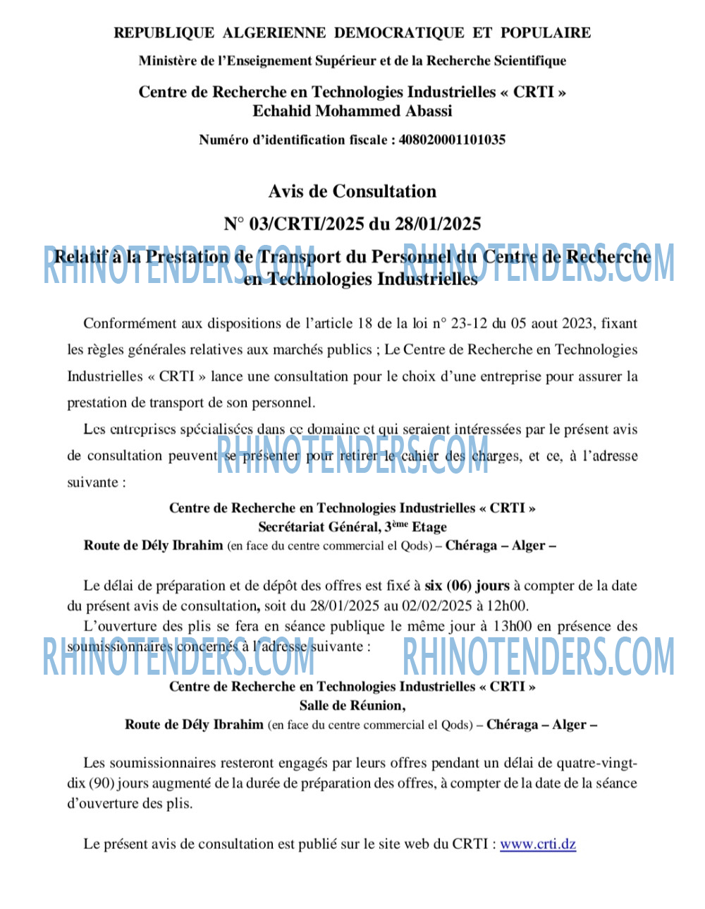 Rhinotenders
