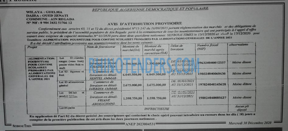 SEYBOUSSE TIMES