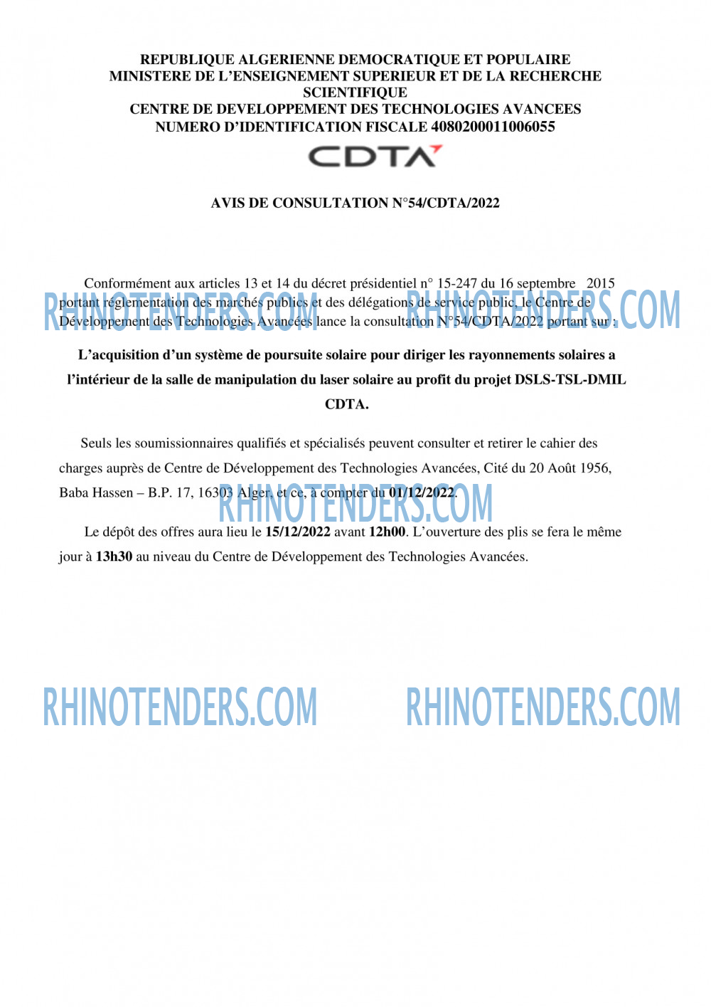 Rhinotenders