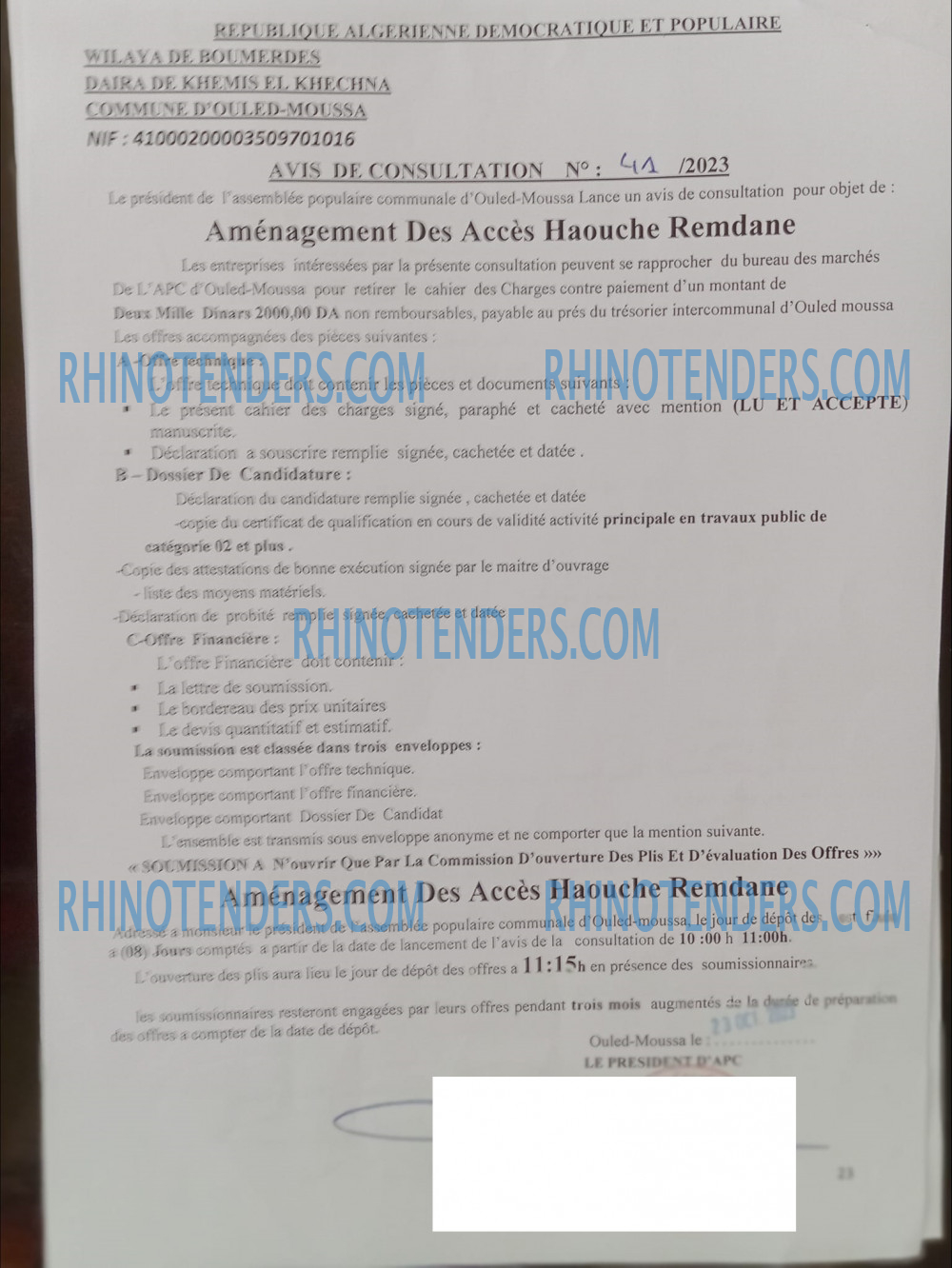 Rhinotenders
