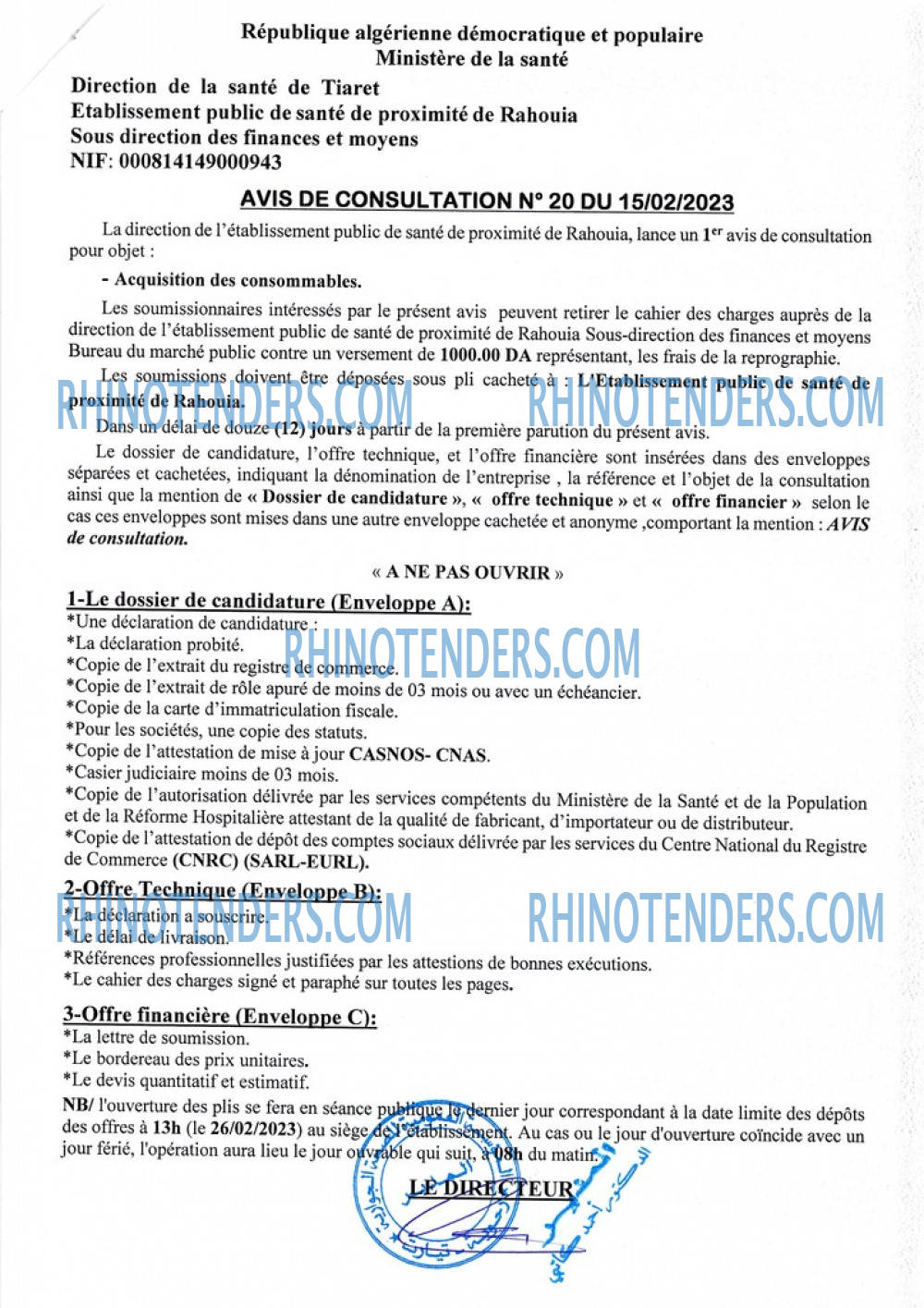 Rhinotenders