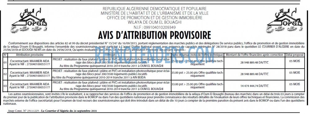 Le Courrier d'Algerie