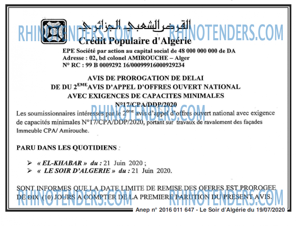 LE SOIR D'ALGERIE