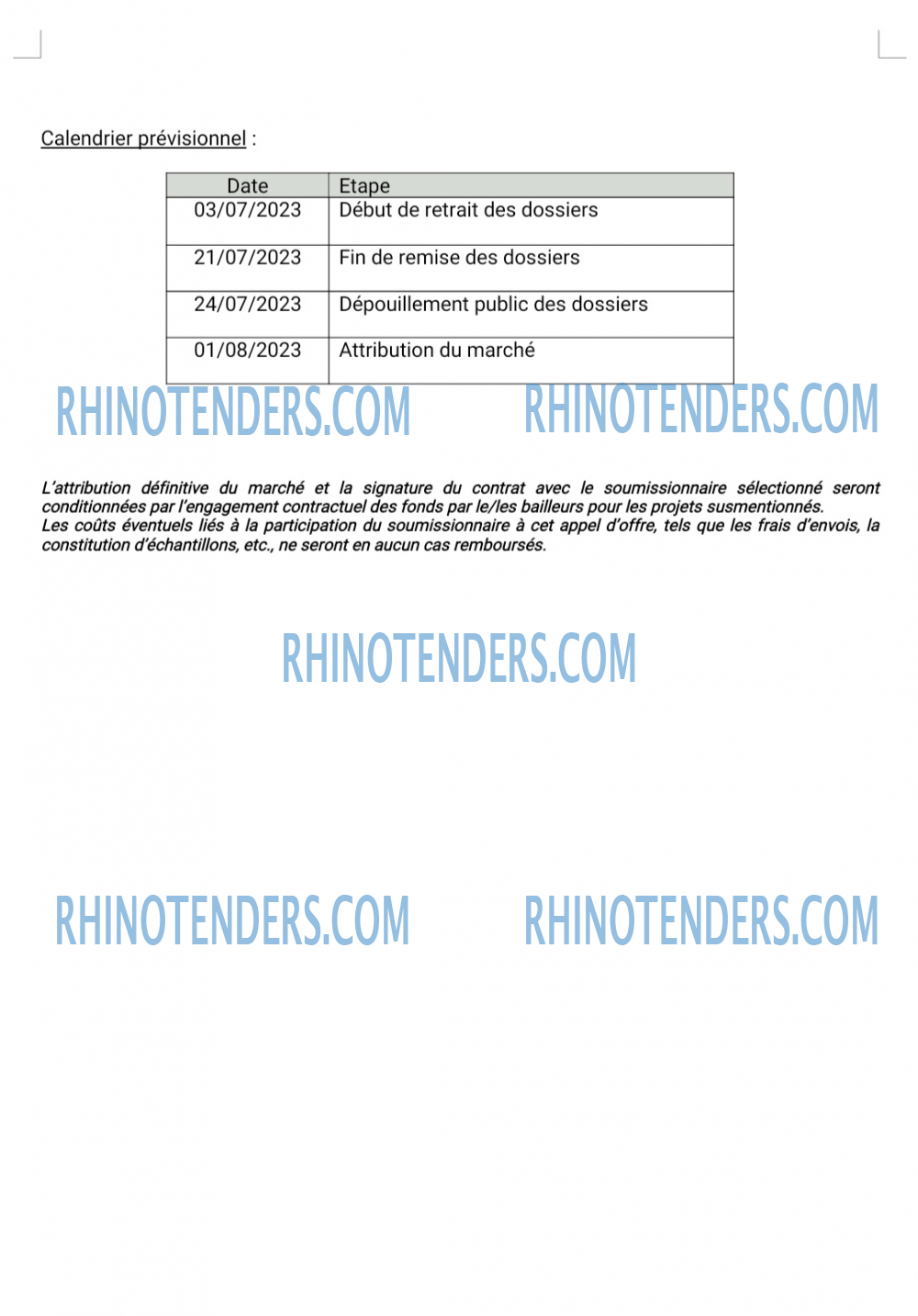 Rhinotenders