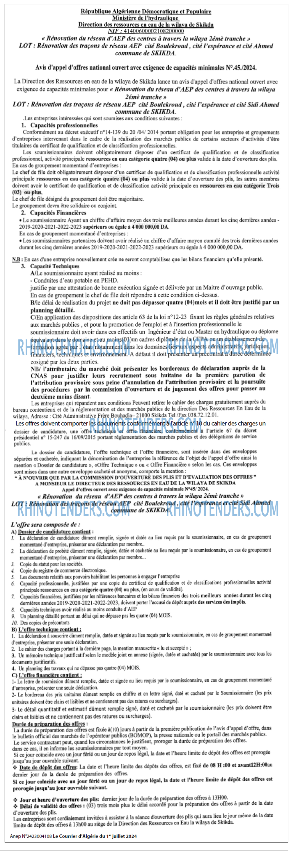 Le Courrier d'Algerie
