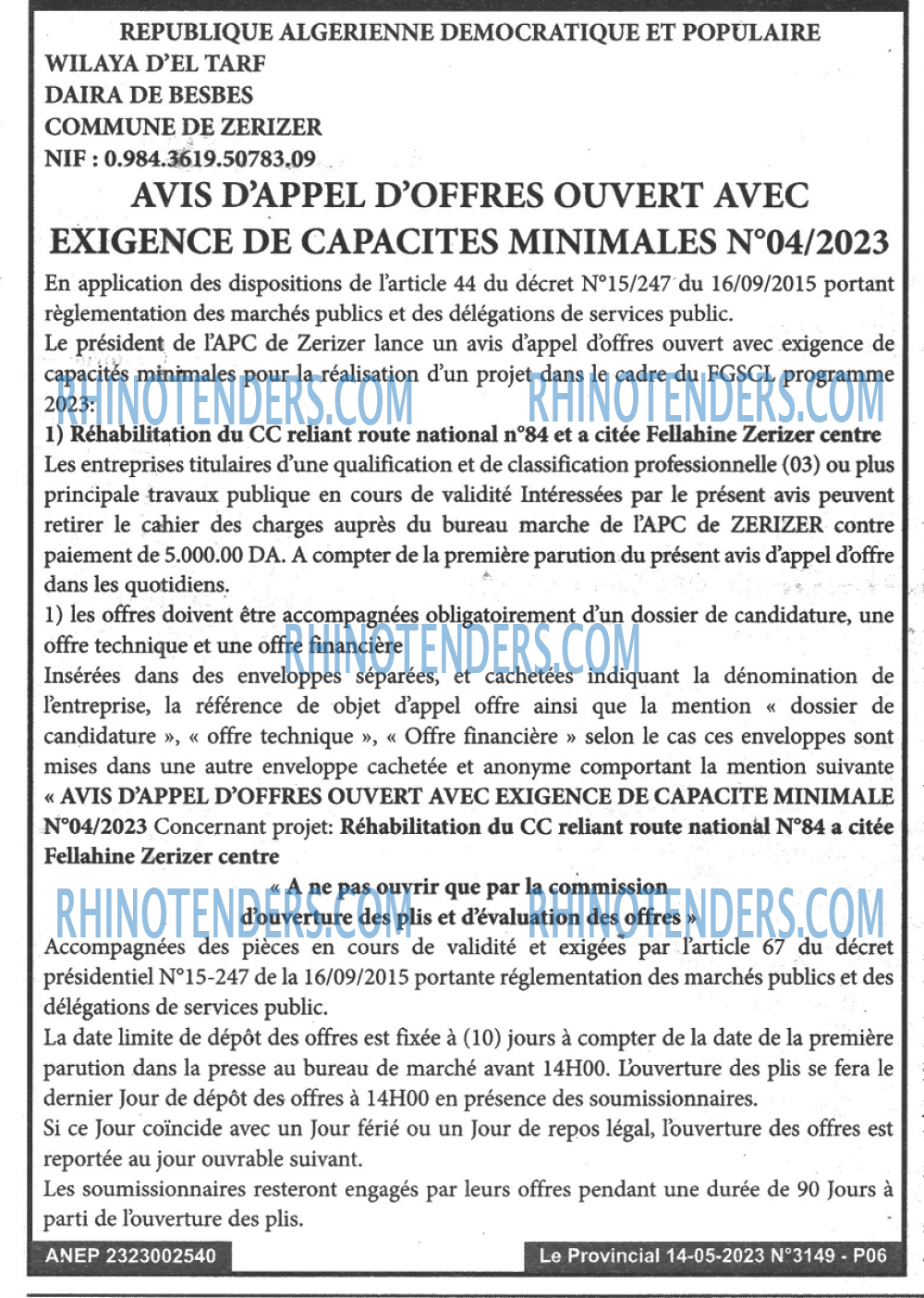 LE PROVINCIAL