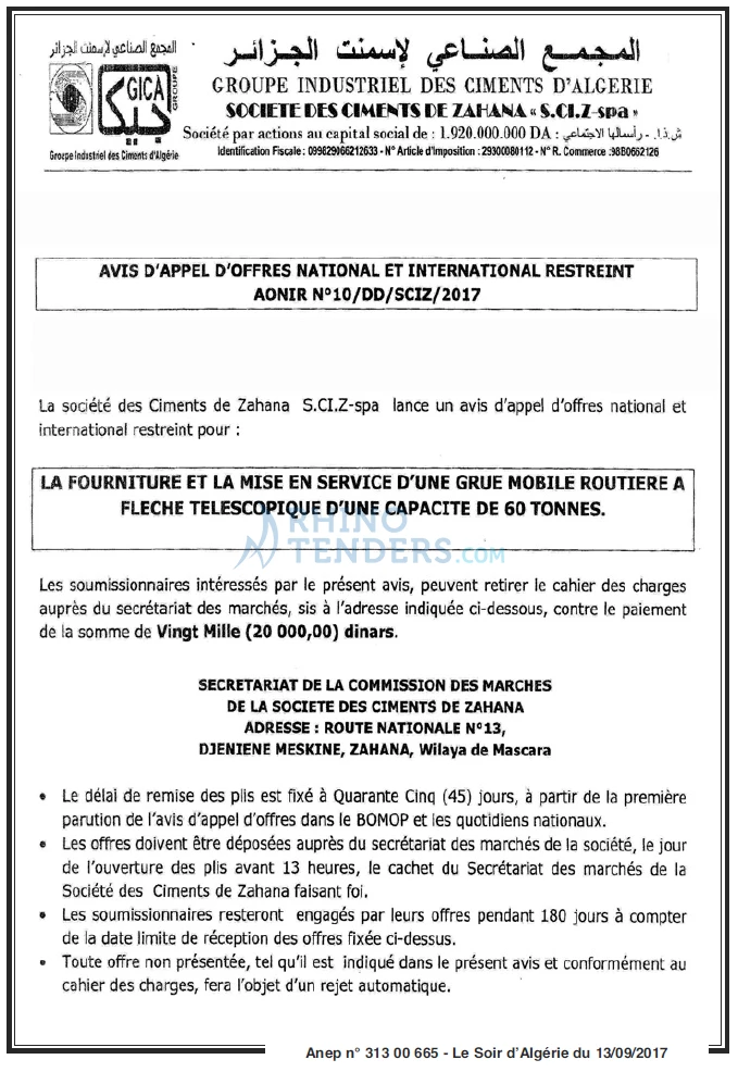 LE SOIR D'ALGERIE