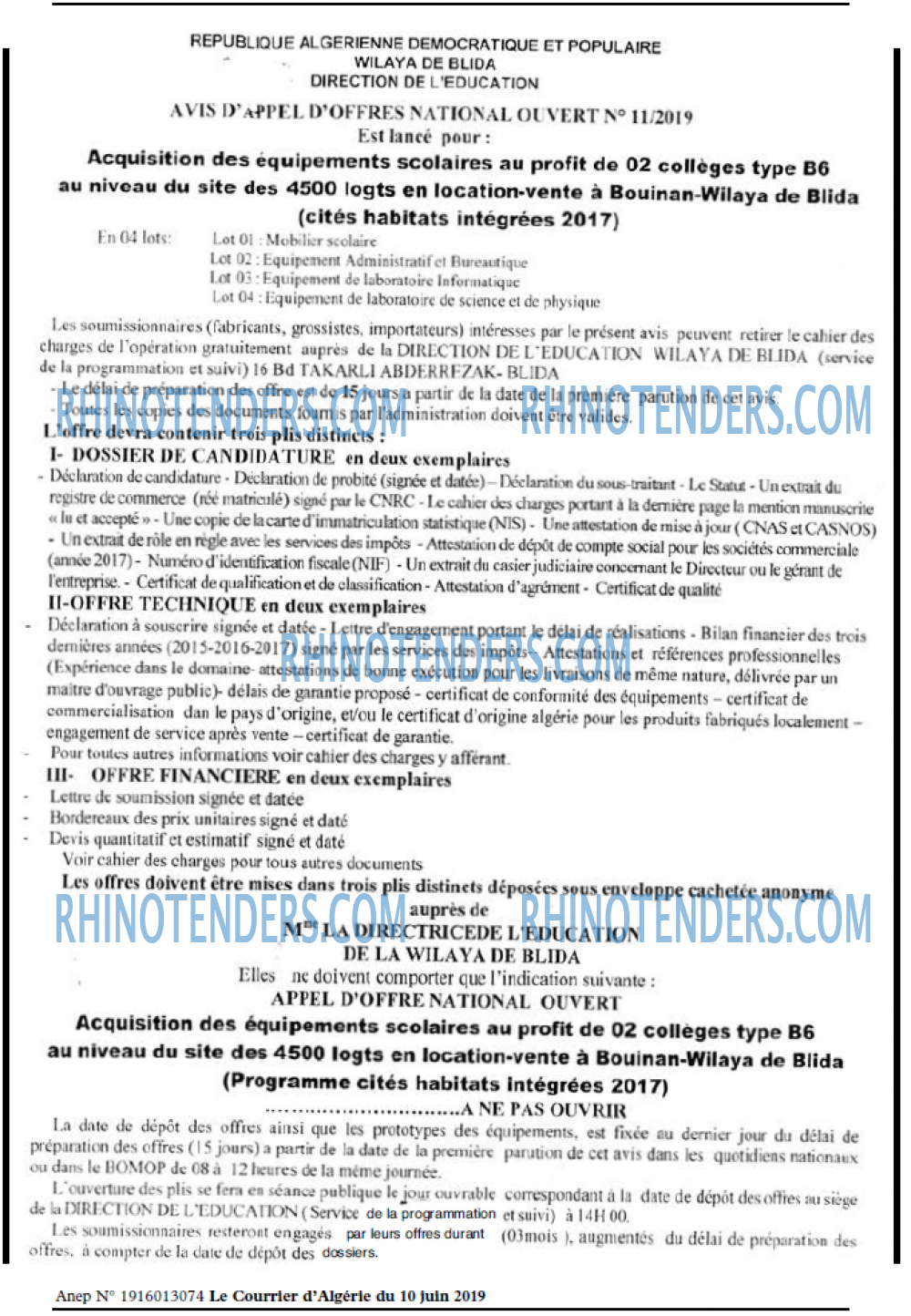 Le Courrier d'Algerie