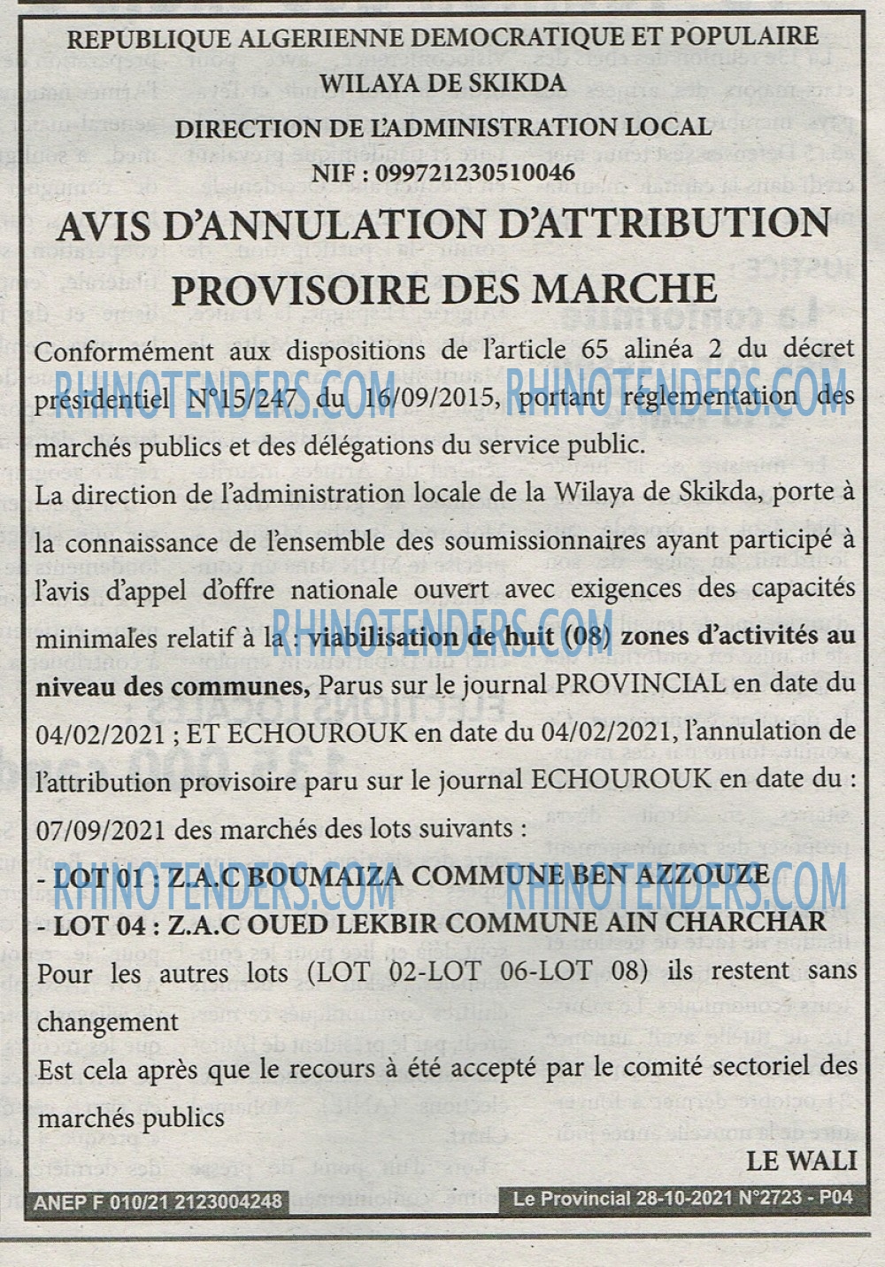 LE PROVINCIAL
