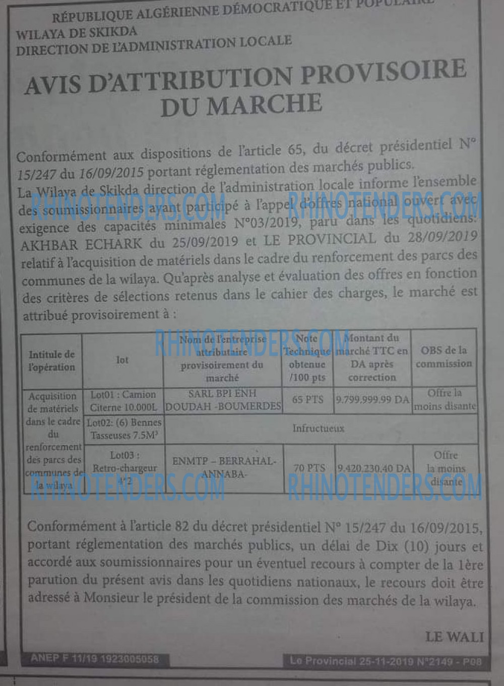 LE PROVINCIAL