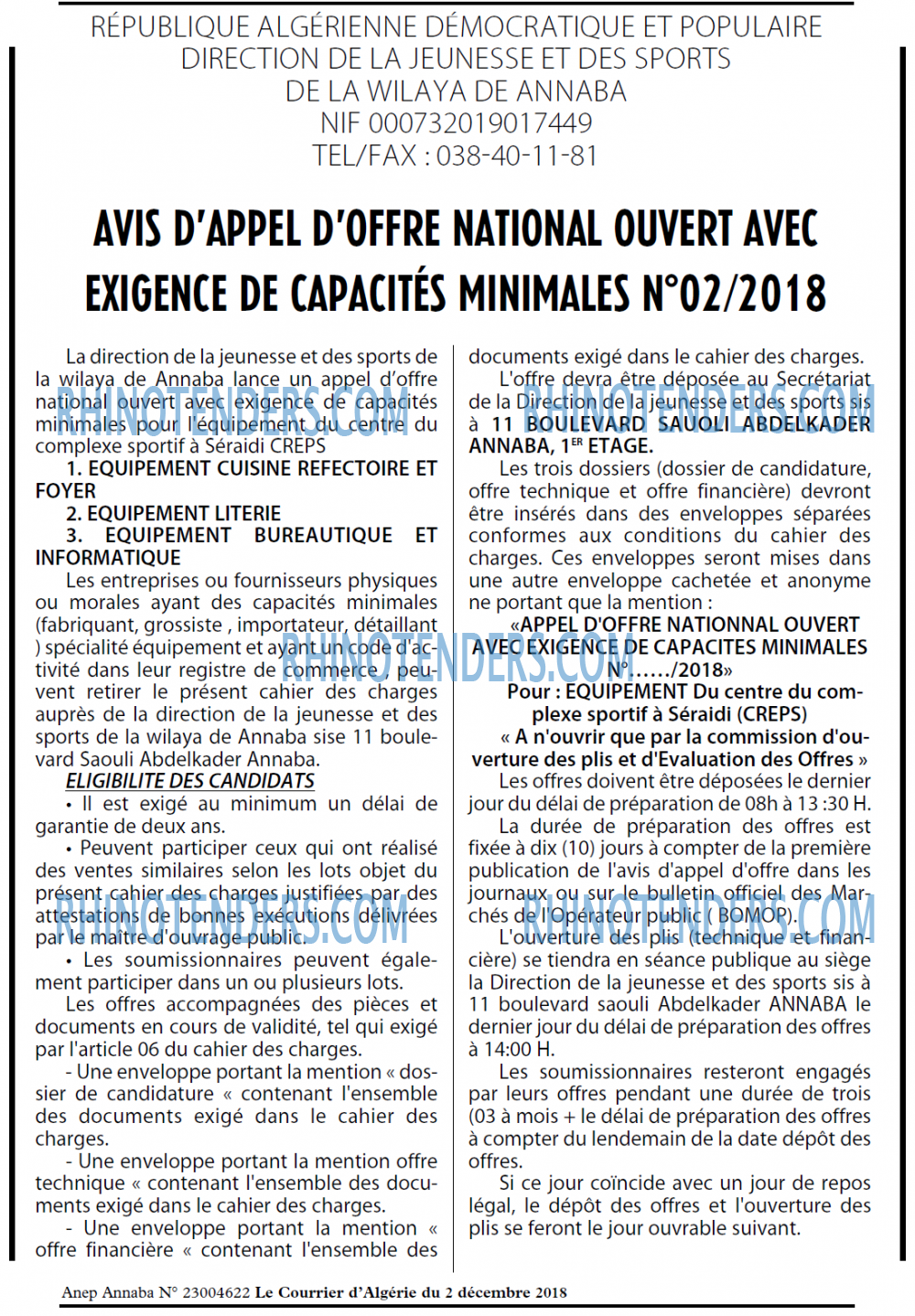 Le Courrier d'Algerie