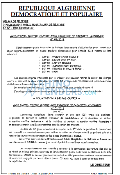 TRIBUNE DES LECTEURS
