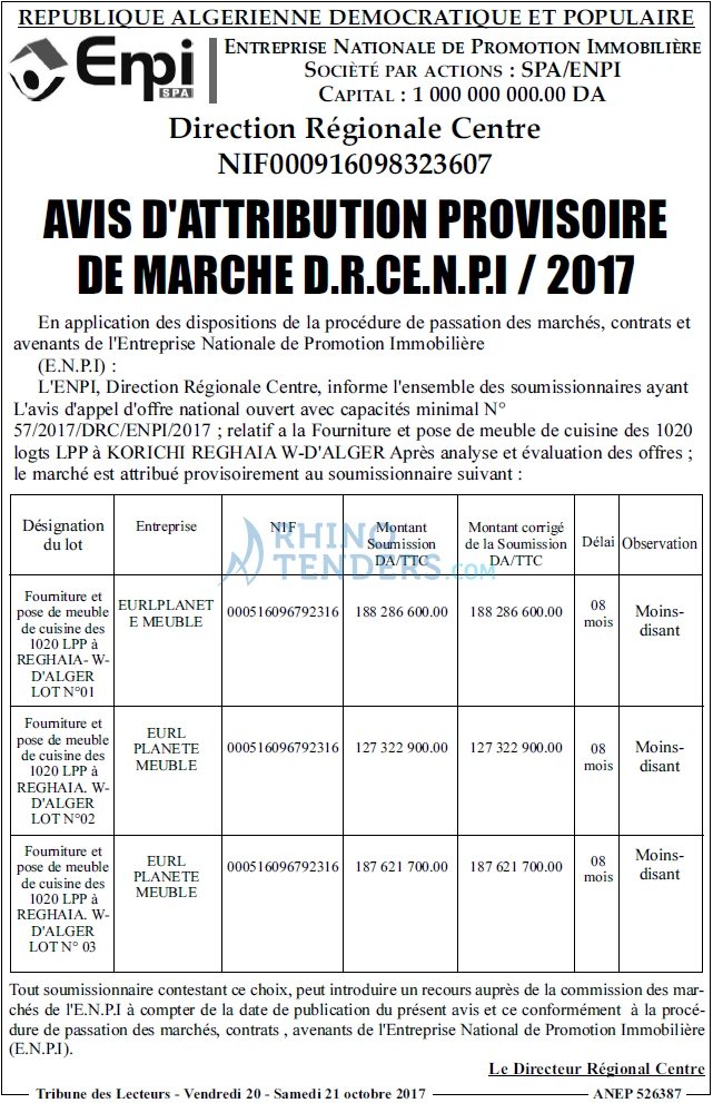 TRIBUNE DES LECTEURS