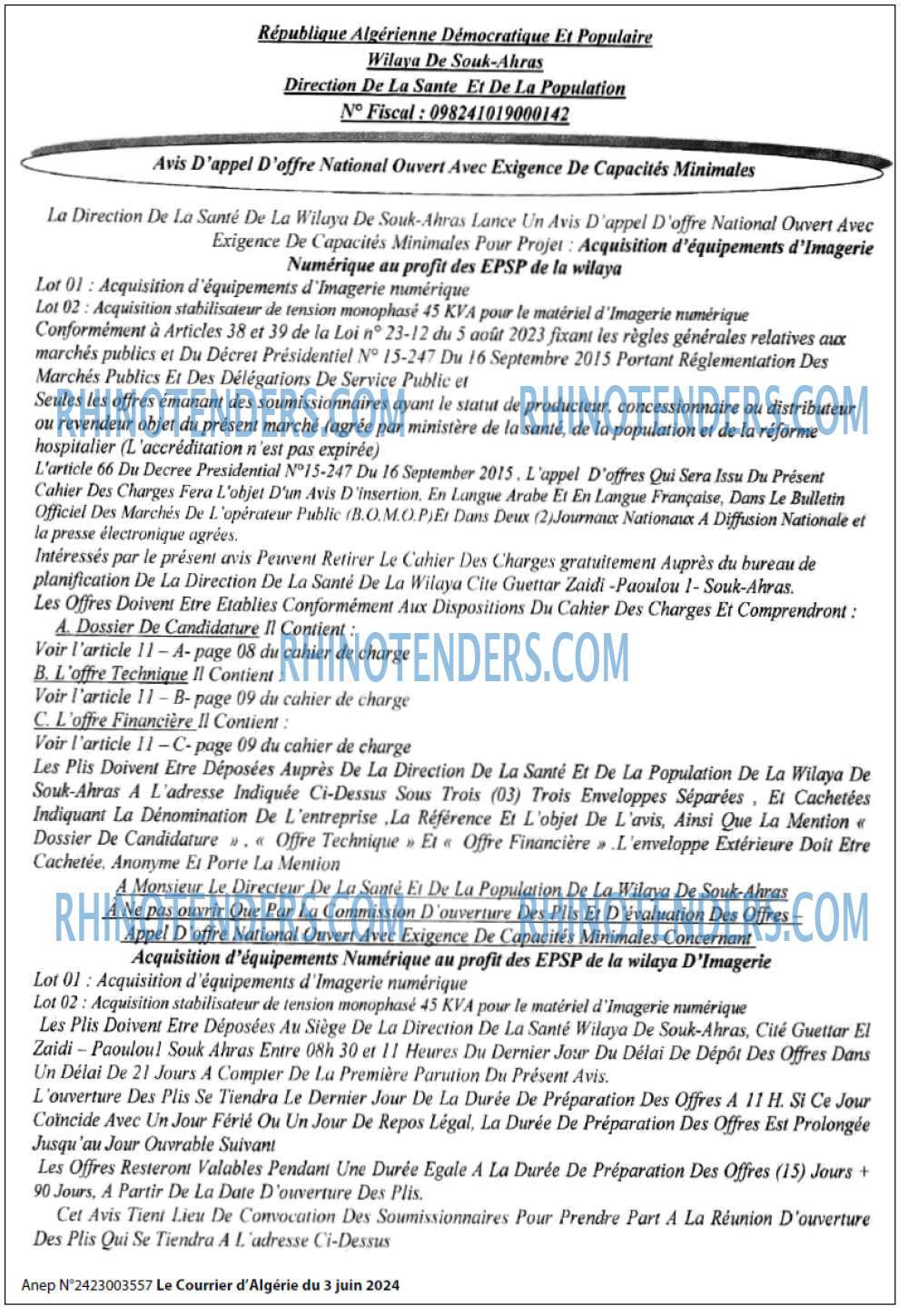 Le Courrier d'Algerie