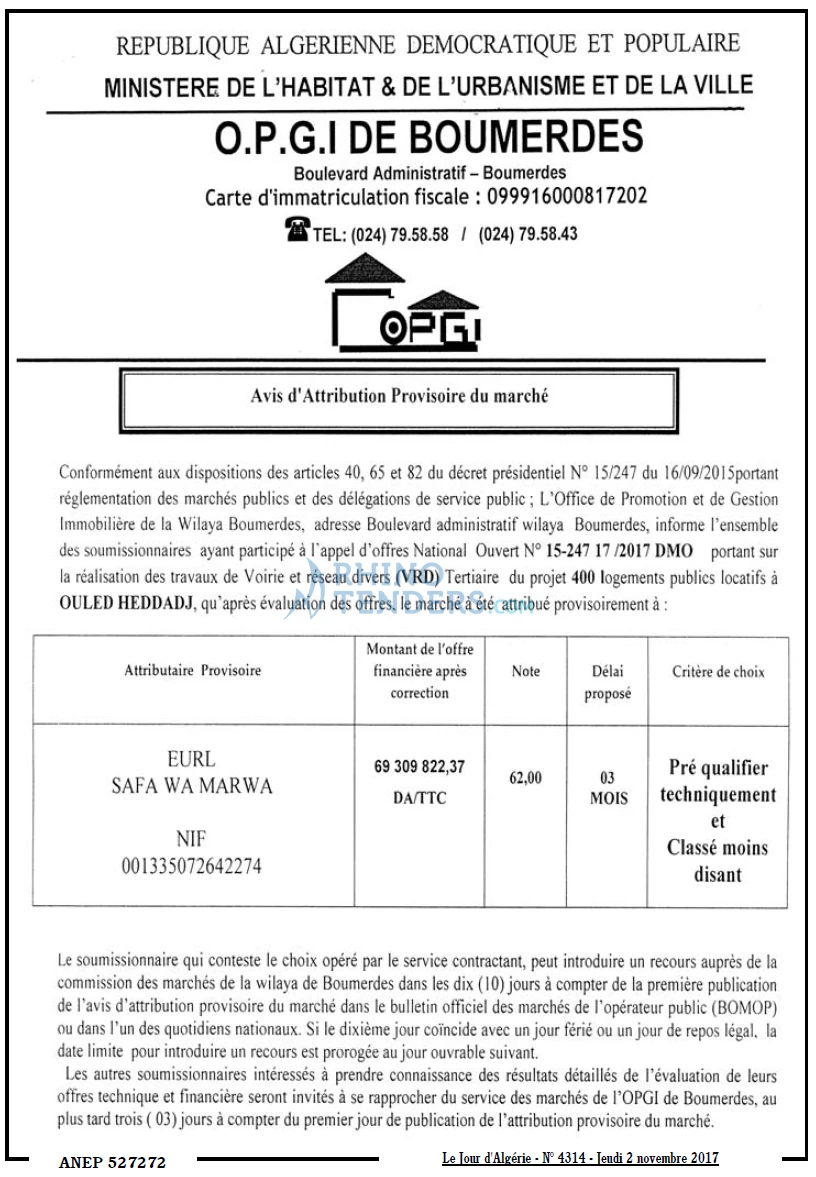 Le Jour d'Algérie
