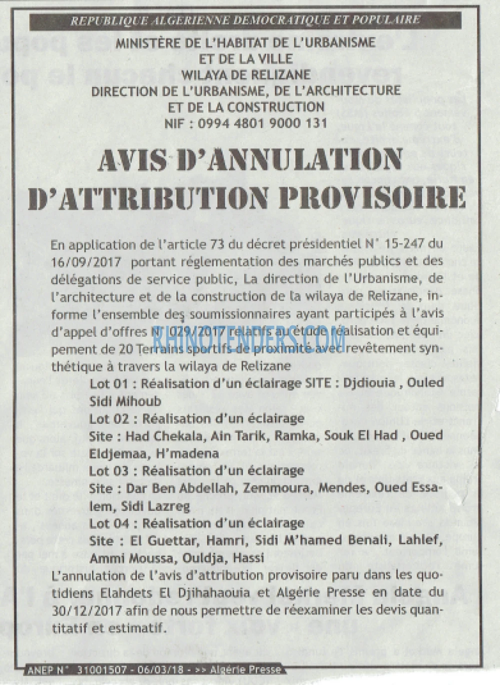 ALGERIE PRESSE