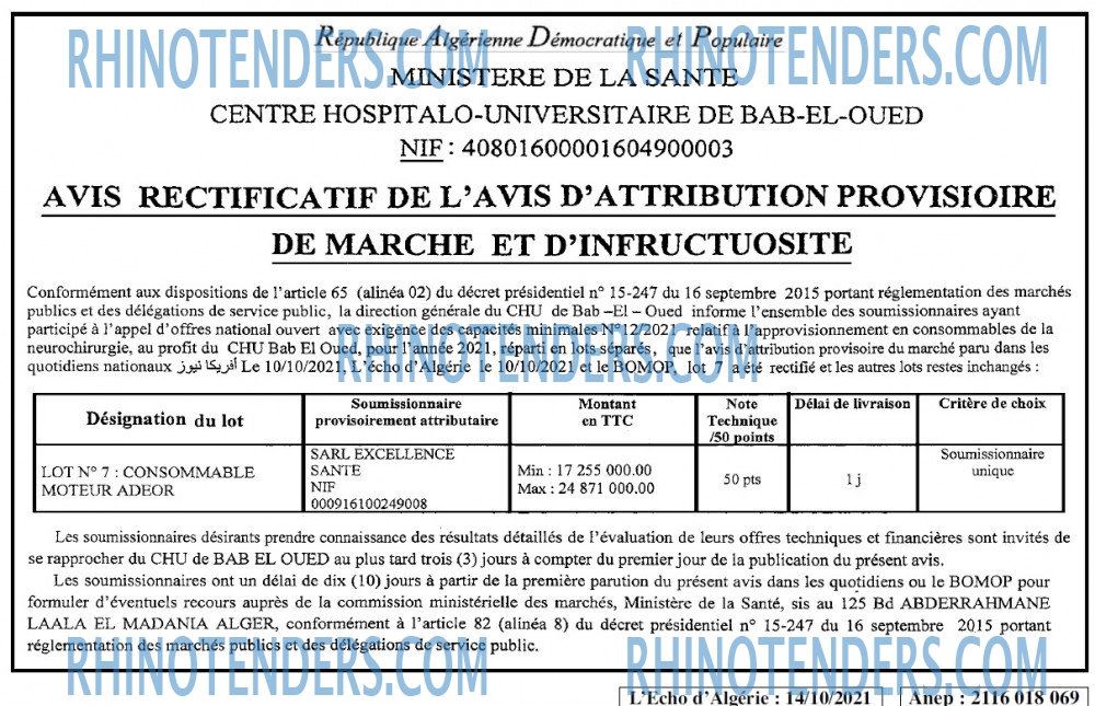 L'ECHO D'ALGERIE